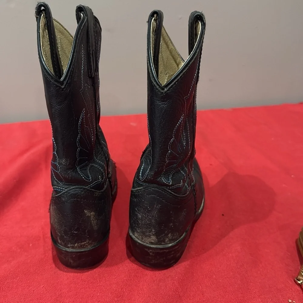 Kids masterson Black Western Cowboy Boots